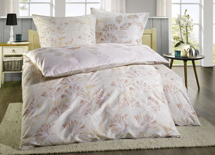 Beddengoedset van makosatijn BEIGE