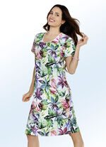 Nachthemd, korte mouwen met inkjetprint 