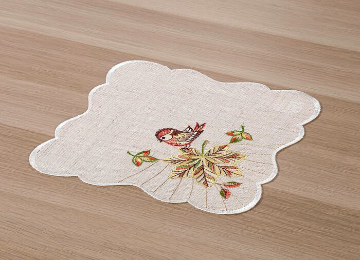 Hoogwaardige tafel- en kamerdecoratie in linnenlook 