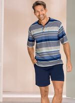 Shorty met knoopsluiting en zijzakken 