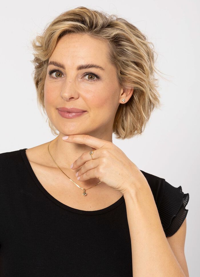 Betoverende damesring met briljant 