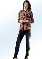 Aantrekkelijke blouse met lange manchetmouwen 