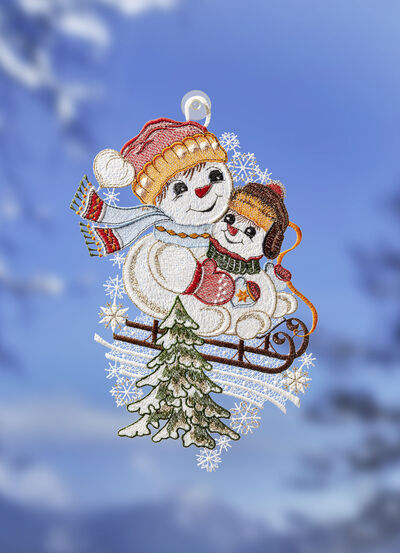 Raamdecoratie met zuignap 