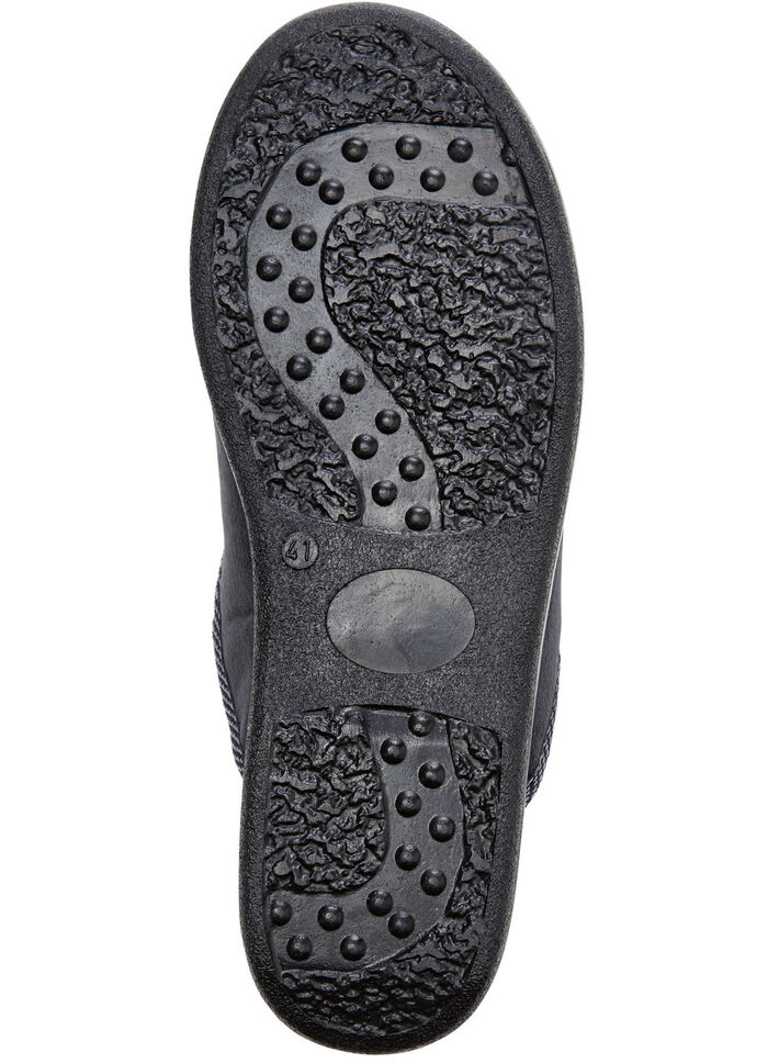 Set van twee pantoffels met comfortabele vulling BLAUW-ZWART