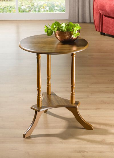 Gedeeltelijk massieve bijzettafel 