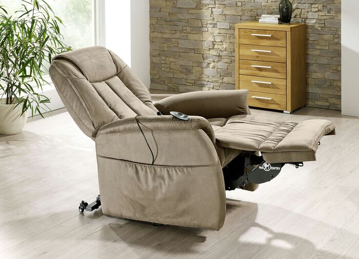 Tv-fauteuil met motor en opstahulp BEIGE