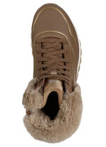 SKECHERS, gevoerde dameslaarzen, winterschoenen, met zachte pluche kraag BRUIN
