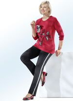 Broek met trendy sierband 