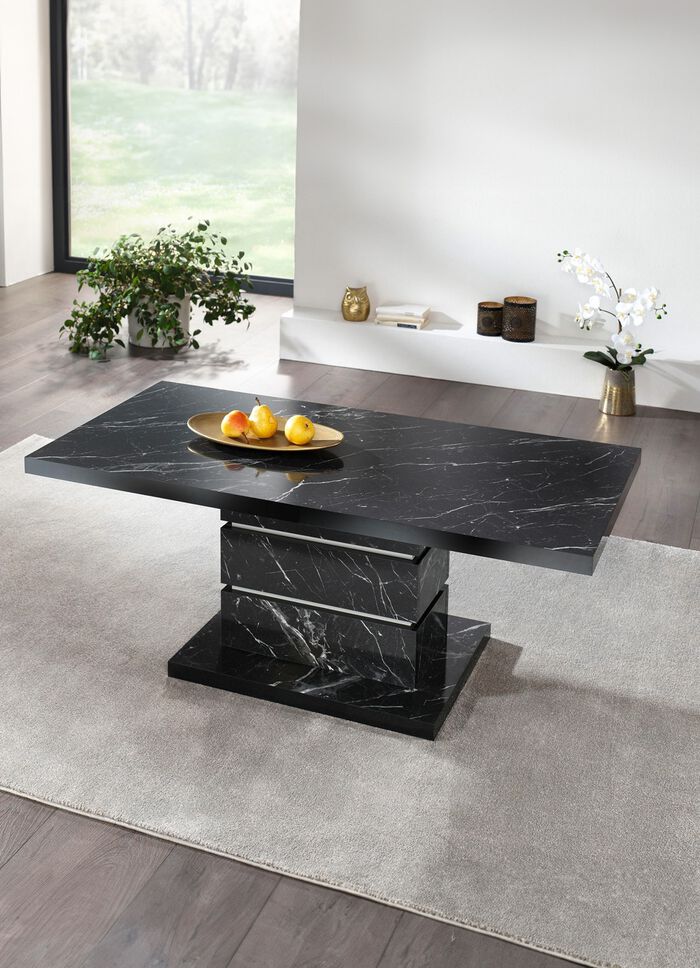 Elegante salontafel met marmerlook 
