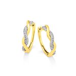 Prachtige oorringen met 60 diamanten 