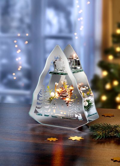 Verlichte theelichthouder 