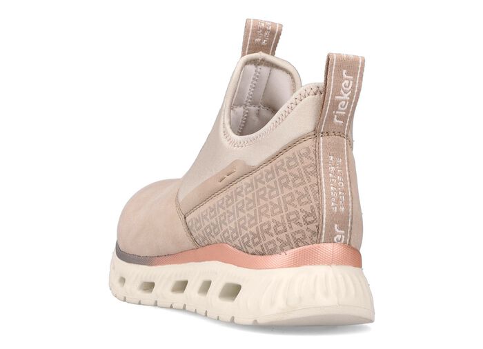 Rieker pantoffels met glinsterende accenten BEIGE-ECRU