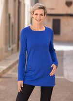 Sweatshirt met vierkante halslijn 