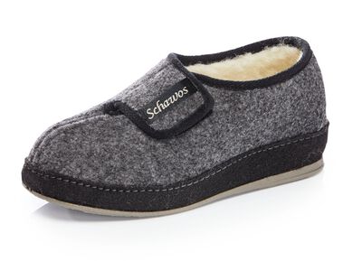 Ademende damespantoffels met klittenbandsluiting 