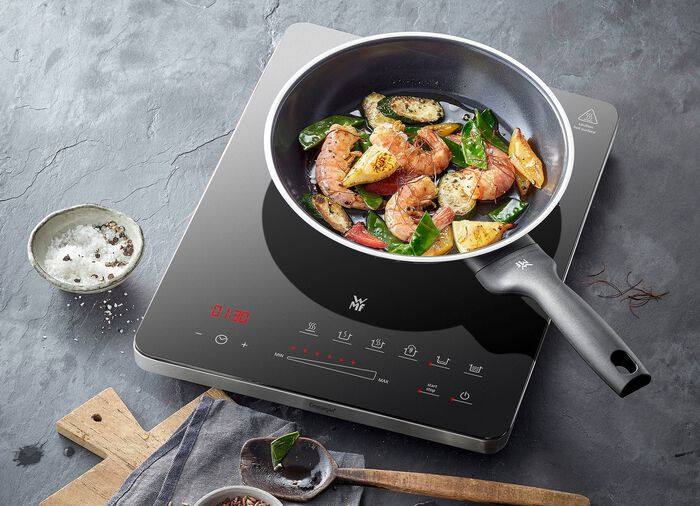 WMF inductiekookplaat voor veilig en energiebesparend koken ZWART