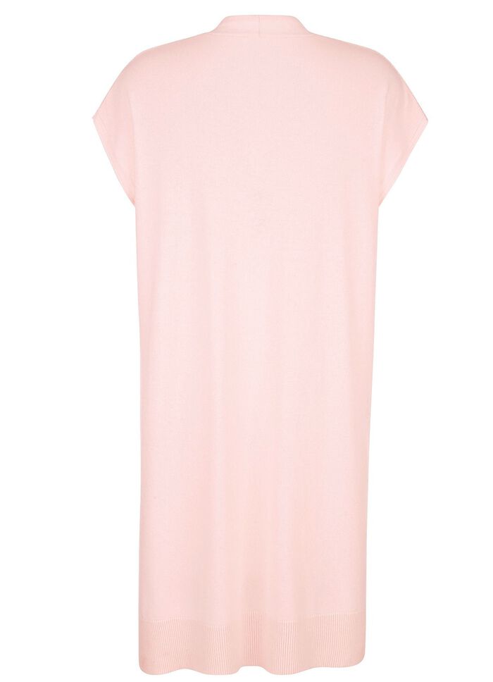 Lang kasjmier gebreid vest 