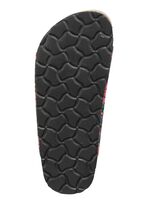 Muiltjes in een speels geprint dessin ZWART-KLEURIG