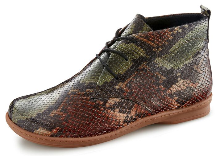 Gemini veterlaarzen gemaakt van hoogwaardig leer BRUIN-GROEN