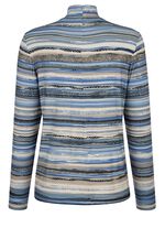 Shirt met korte rits 