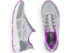 Rieker sneakers met elastische decoratieve vetersluiting GRIJS-ROZE