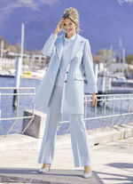 Korte jas met reverskraag LICHTBLAUW