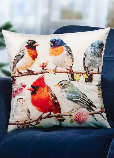 Kussenhoes in zachte fluweellook 