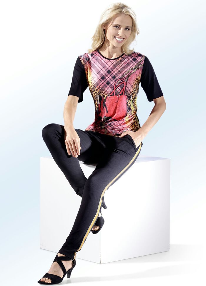 Broek voor de stad geschikte joggpants-stijl ZWART