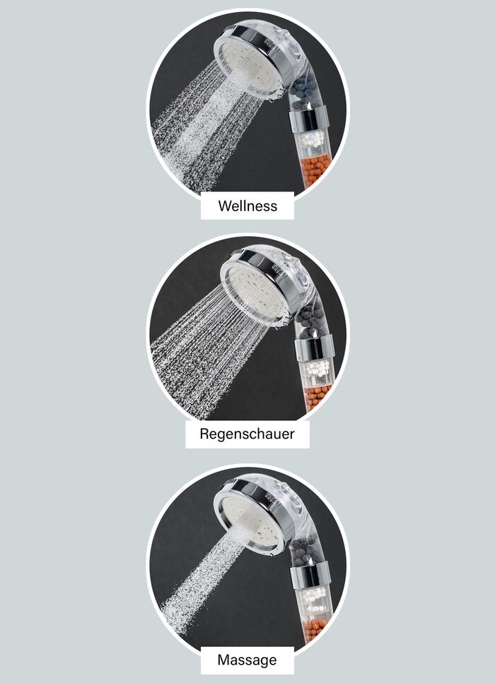 Waterbesparende douchekop en waterbespaarder 