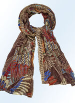 Sjaal met fantasiedessin 