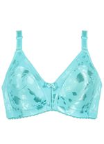 Naturana minimizer-bh met subtiel glanzende bloemenprint AQUA