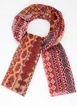 Sjaal met fantasiedessin 