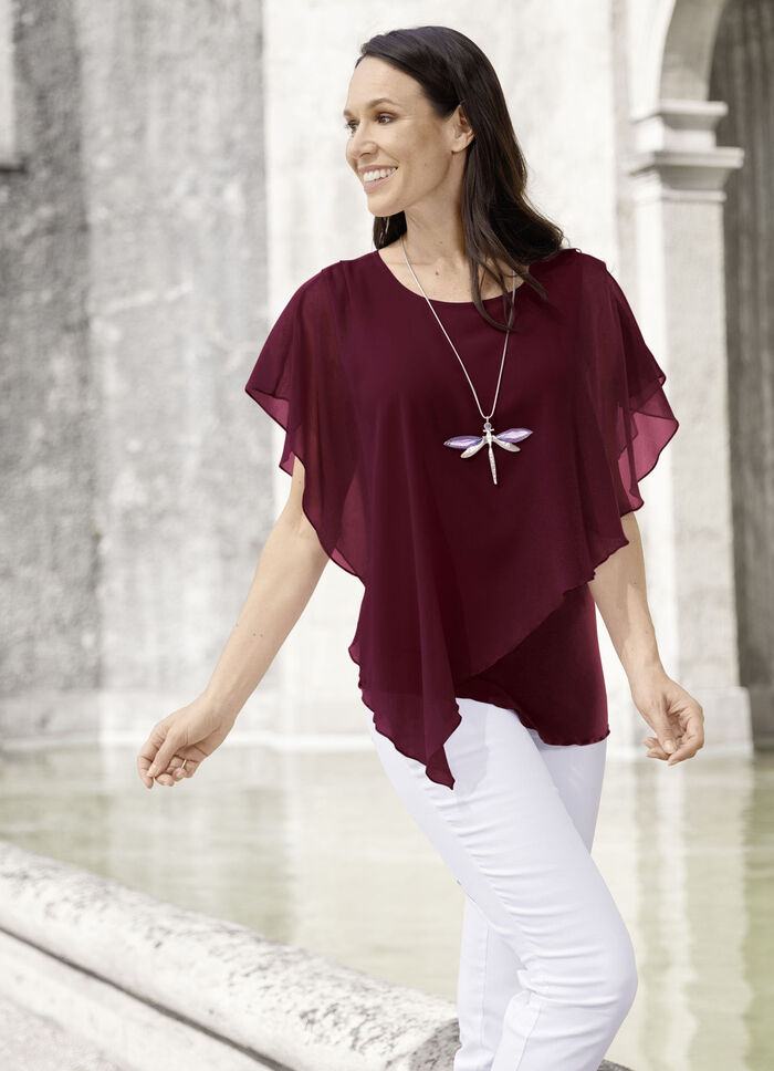 poncho tuniek BORDEAUX