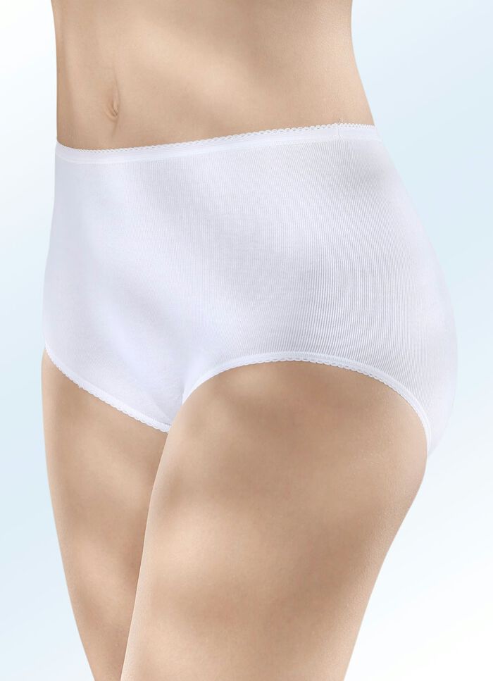 Set van vijf slips van puur biologisch katoen 