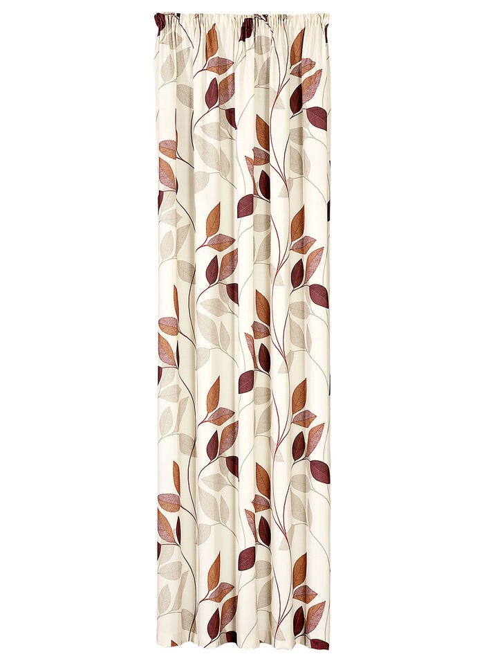 Overgordijnen 'bladranken' BEIGE