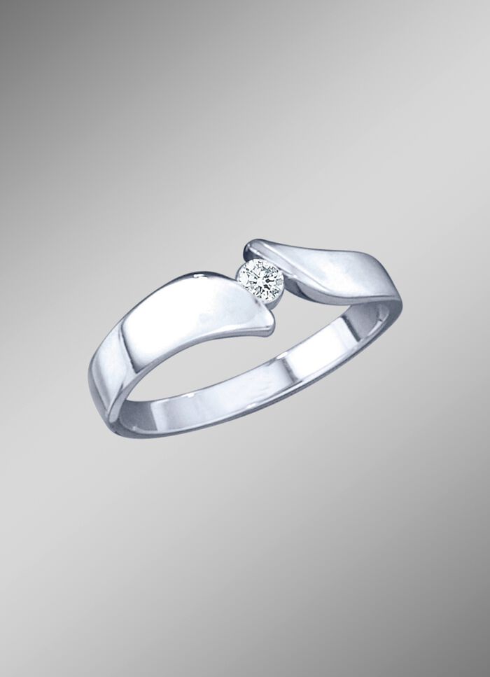 Solitaire ring met loepzuivere briljant 