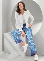 Blouseblazer met schoudervullingen 