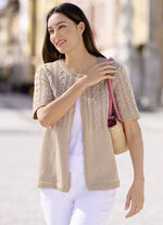 Cardigan met kabeldesign 