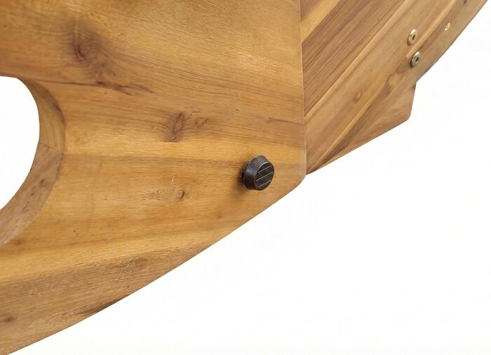 Dubbele schommelbank van duurzaam acaciahout 