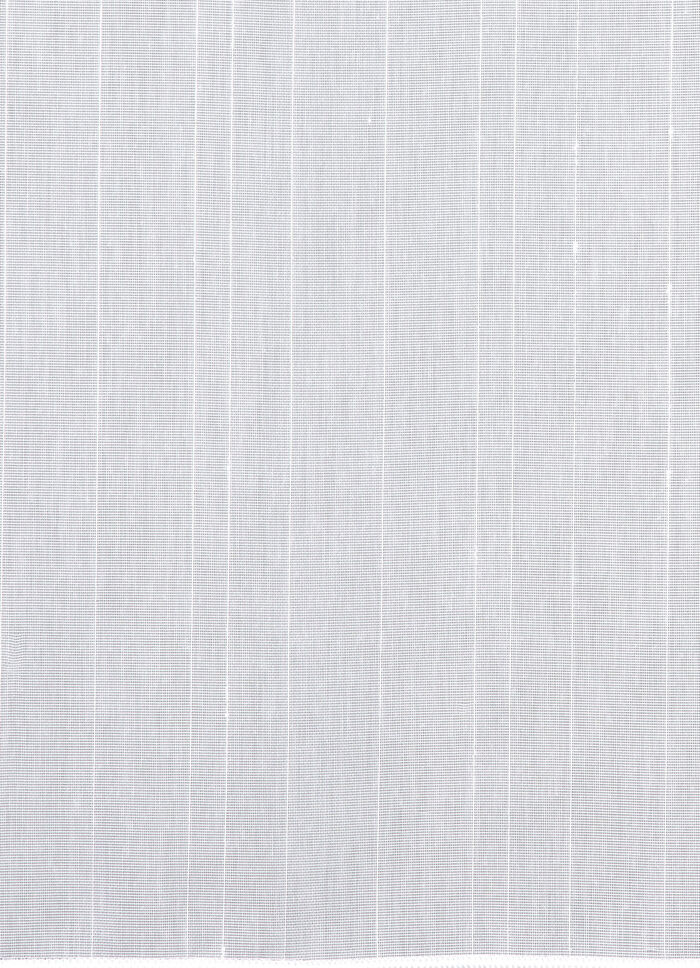 Halftransparante bloemenvenstervitrage 