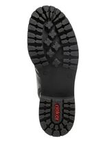 Rieker, stijlvolle dames enkellaarsjes, winterschoenen, met rits ZWART-GOUD