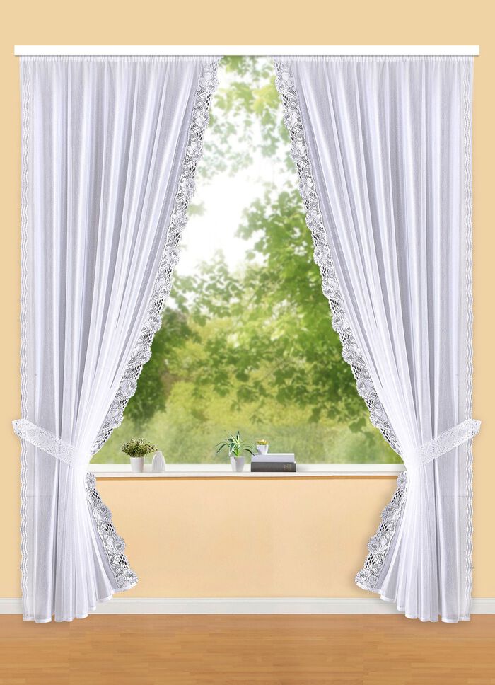 Romeinse gordijnset met automatische plooiband 