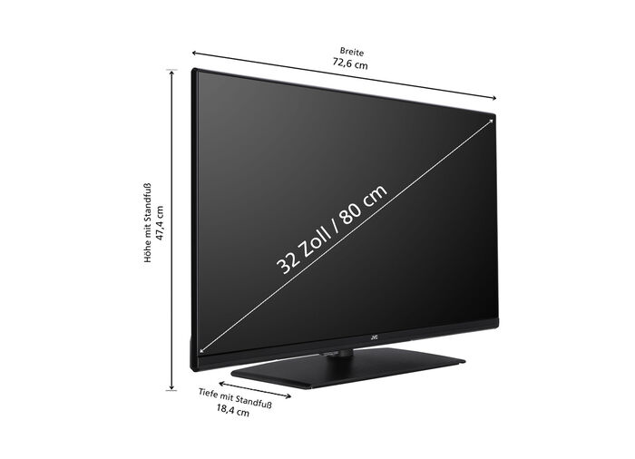 JVC LT-32VF5355 LED-tv met drievoudige HD-ontvanger 
