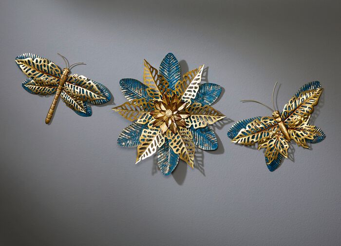 Wanddecoratie van metaal 