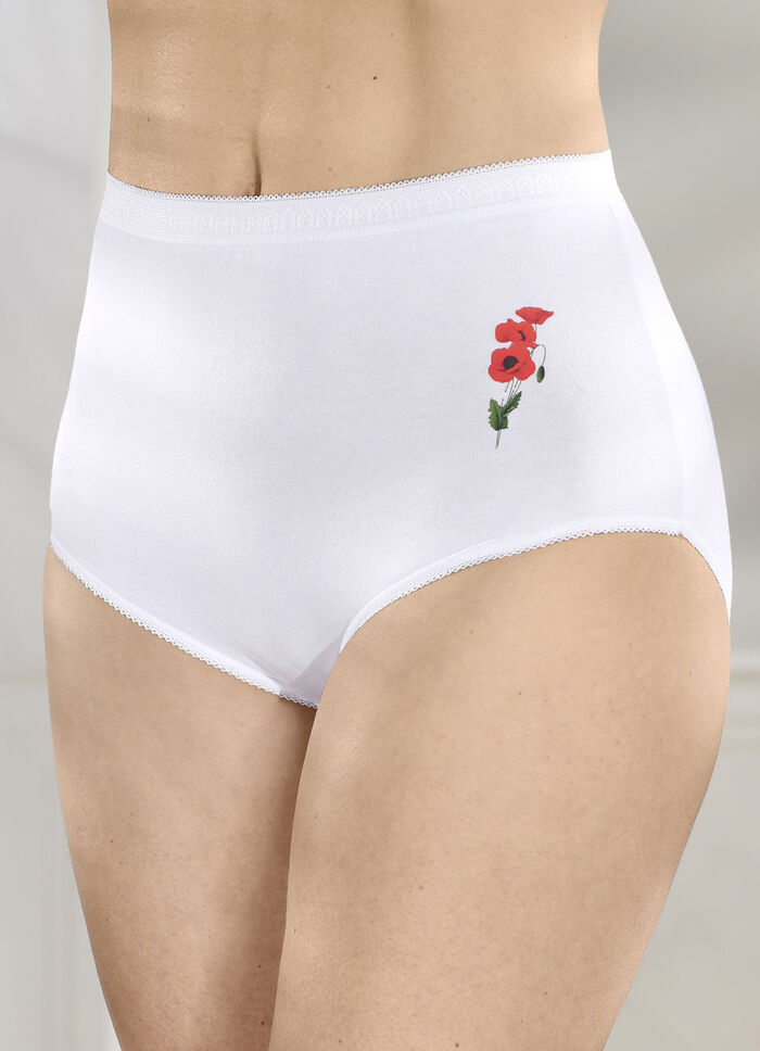 Set van vijf bloemenslipjes