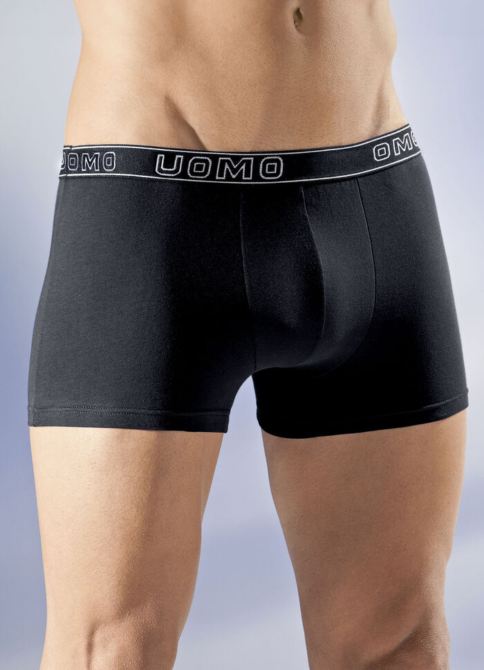 Set van vijf broeken, effen met elastische tailleband 