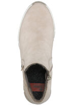 Rieker enkellaarzen gemaakt van zacht nubuck materiaal BEIGE