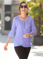 Shirt met plooien aan de voorkant 