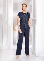 Jumpsuit met strikceintuur 