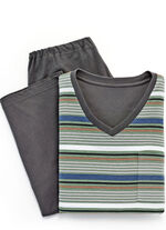 V-hals pyjama met open manchetten 