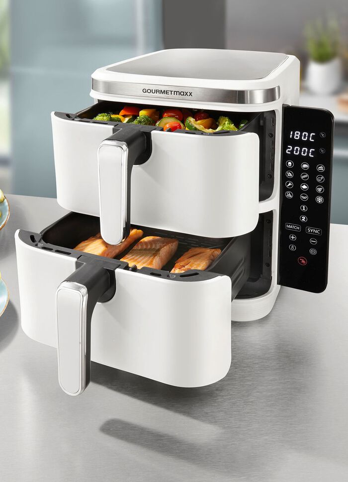 Digitale dubbelkamer heteluchtfriteuse &ldquo;FryUP&rdquo; 